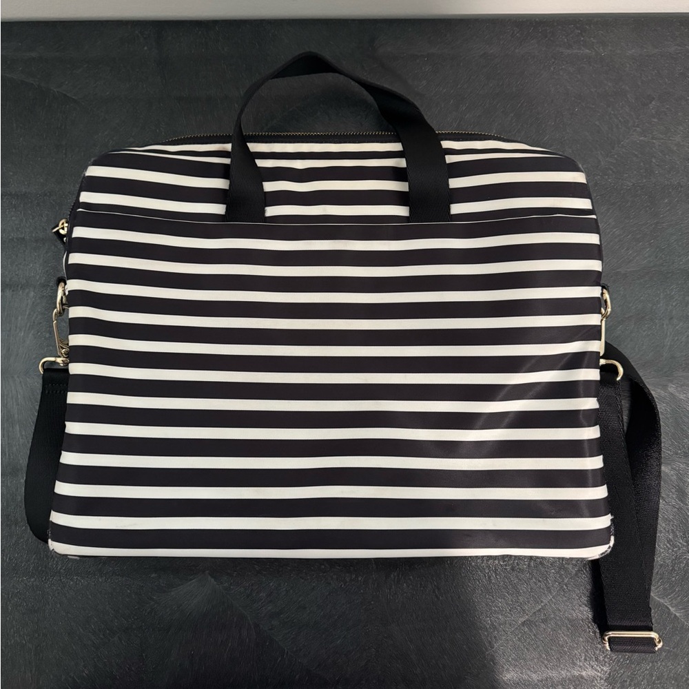Kate Spade Classic Nylon Stripe Laptop Commuter Bag - Picture 2 of 12